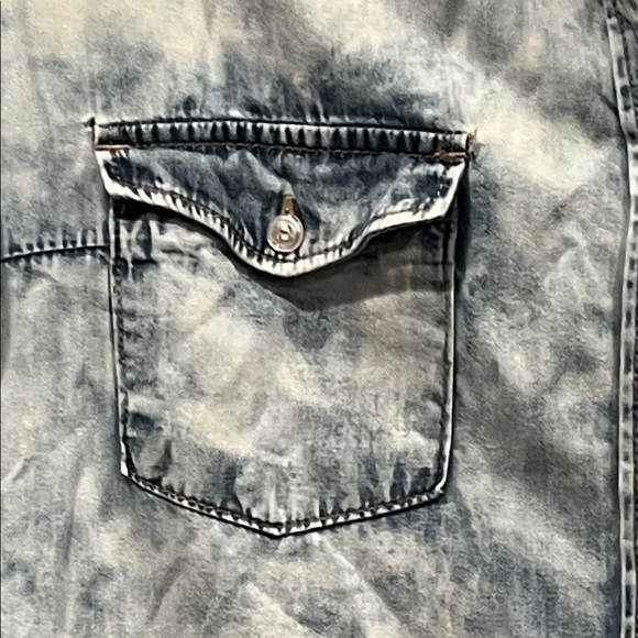 JW Signature Blue Denim shirt dress - Picture 3 of 12